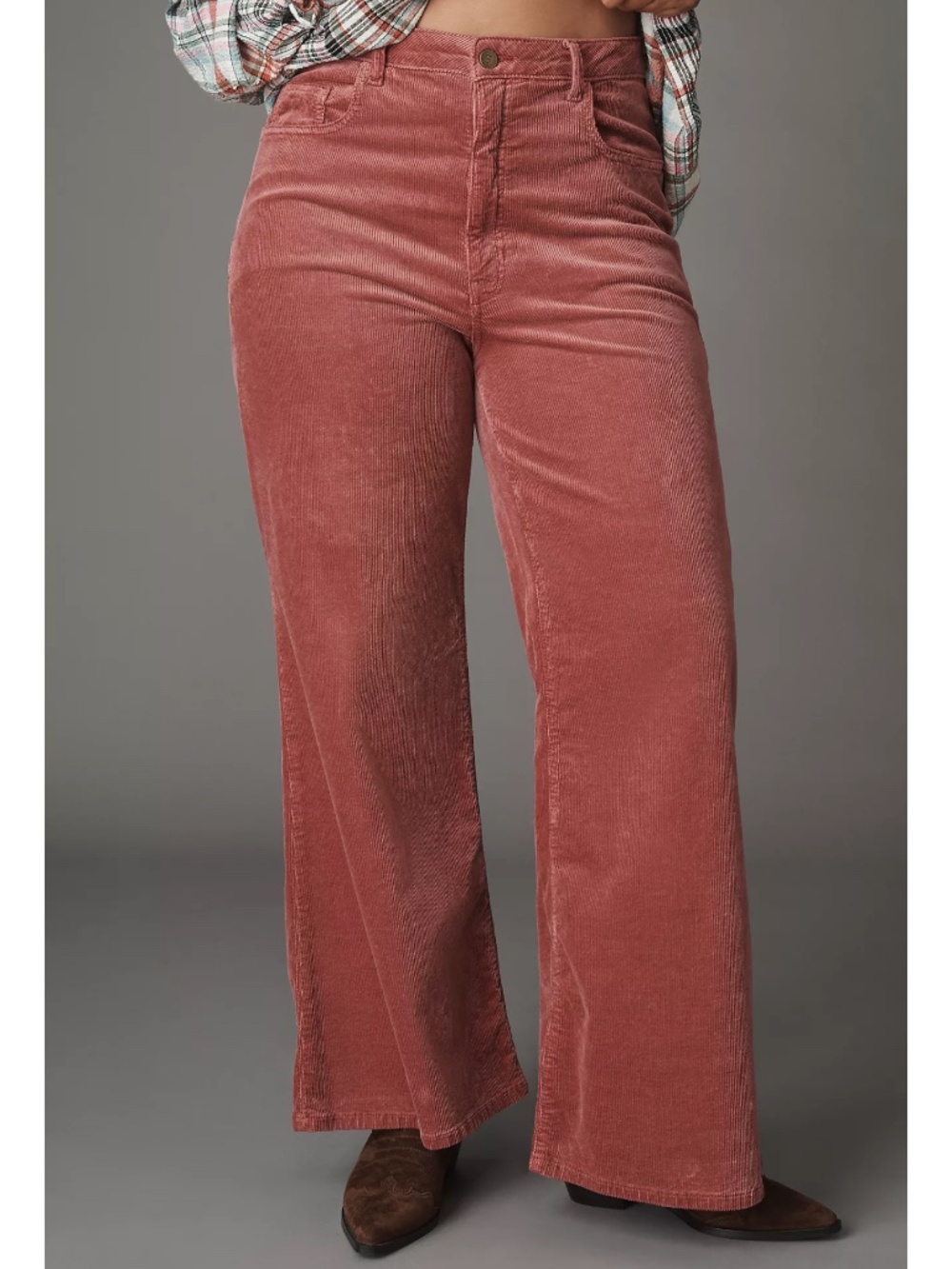 Anthropologie Pilcro Robbie Corduroy High-Rise Wide Leg Jeans by Pilcro Size 30 - Picture 2 of 14